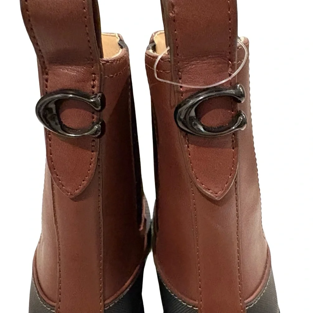 NWOT, COACH Jayla Chelsea Leather Ankle Boots, Sz 5.5 (fits like a Sz 5) - Picture 10 of 14